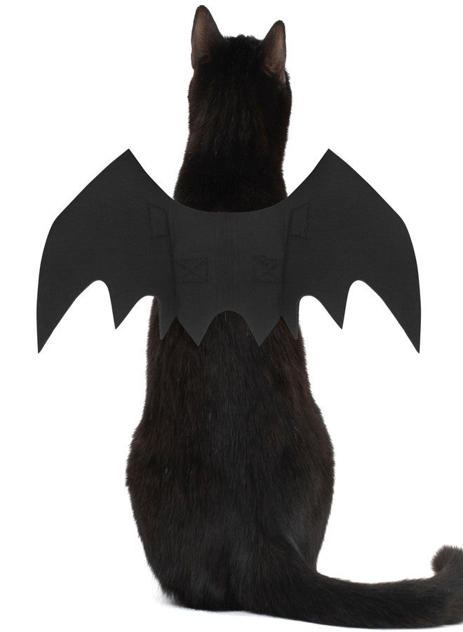 OLANRUN Cat Halloween Costume, Cat Costumes, Small Dog Halloween Costumes - Bat Wing with Pumpkin Bell for Pet Halloween Cosplay Party Dress Up Accessories (Medium) - Image 2